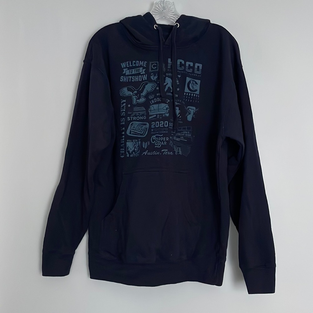 Austin Texas Mens Pullover Hooded Sweatshirt Size M